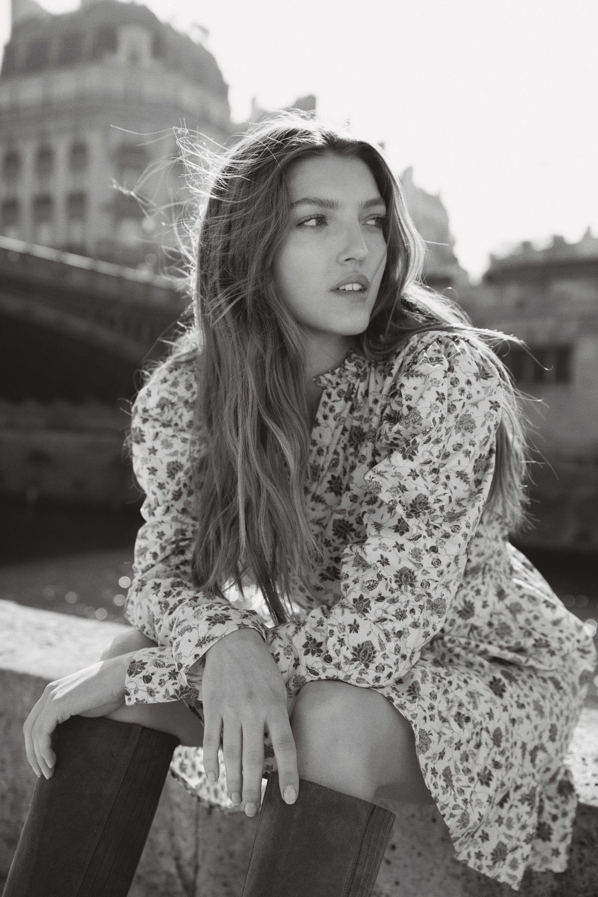 Anouk Dress - White Harvest Print