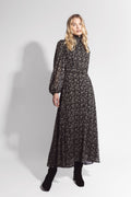 Alva Dress - Green Amber Print
