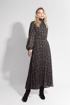 Alva Dress - Green Amber Print