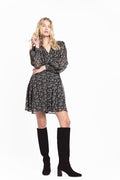 Avory Dress - Green Amber Print