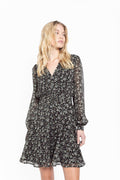 Avory Dress - Green Amber Print