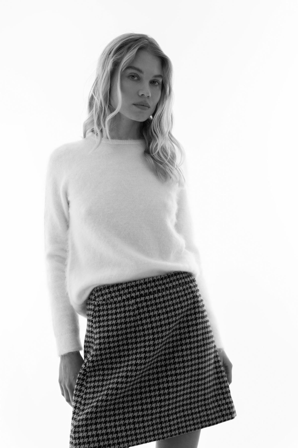 Alexandra Skirt - Houndstooth