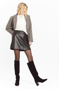 Siwa Suede Knee Boot - Black