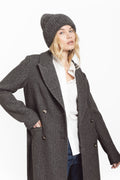 Alessandra Coat - Grey Herringbone