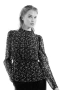 Anneli Blouse - Green Amber Print