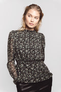 Anneli Blouse - Green Amber Print