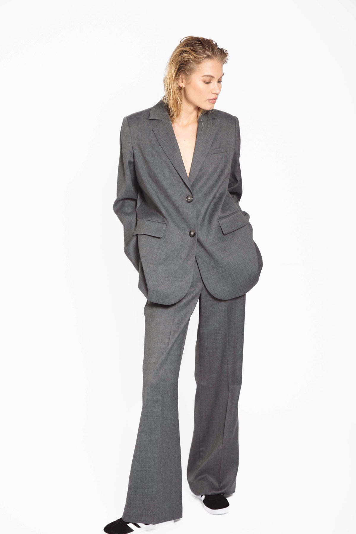 Amaya Blazer - Dark Grey