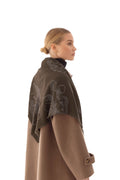 Agra Scarf - Taupe Bell Print