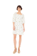 Michelle Dress - Mint Rose Print