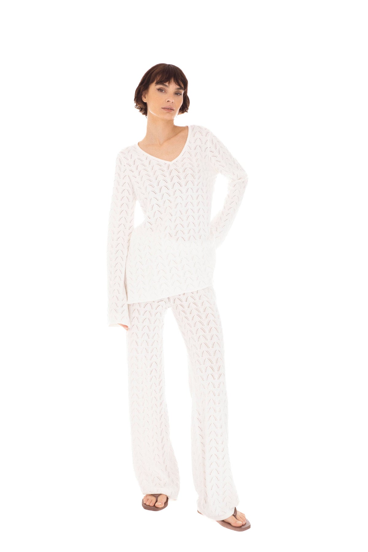 Cabana Sweater - White