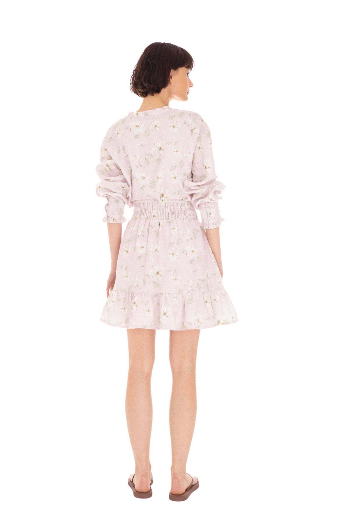 Miriam Blouse - Lavender Peony Print