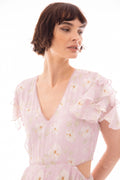 Elise Dress - Lavender Peony Print