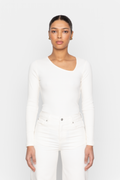 Pino Rib Triangle Neck - Ecru