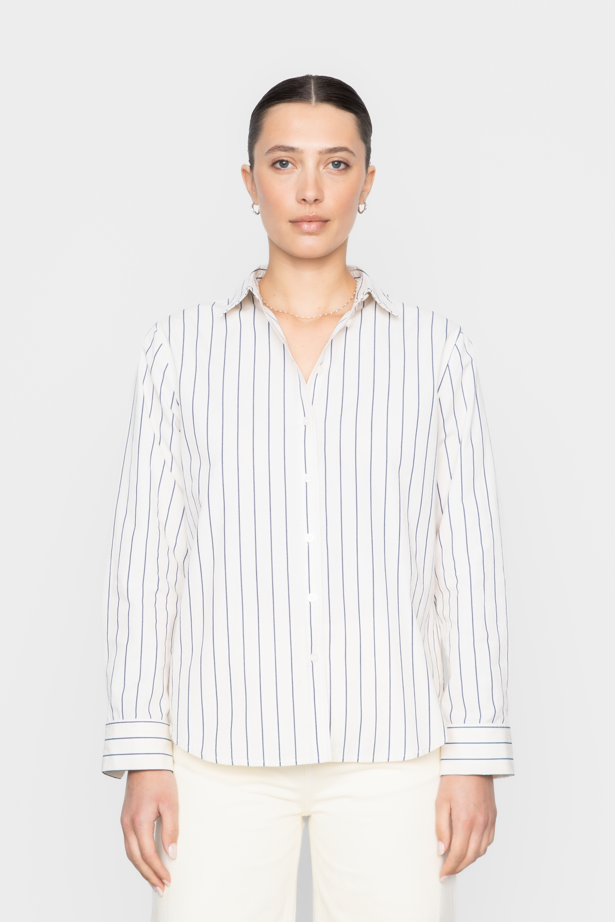 Fana Shirt - Cream Stripe