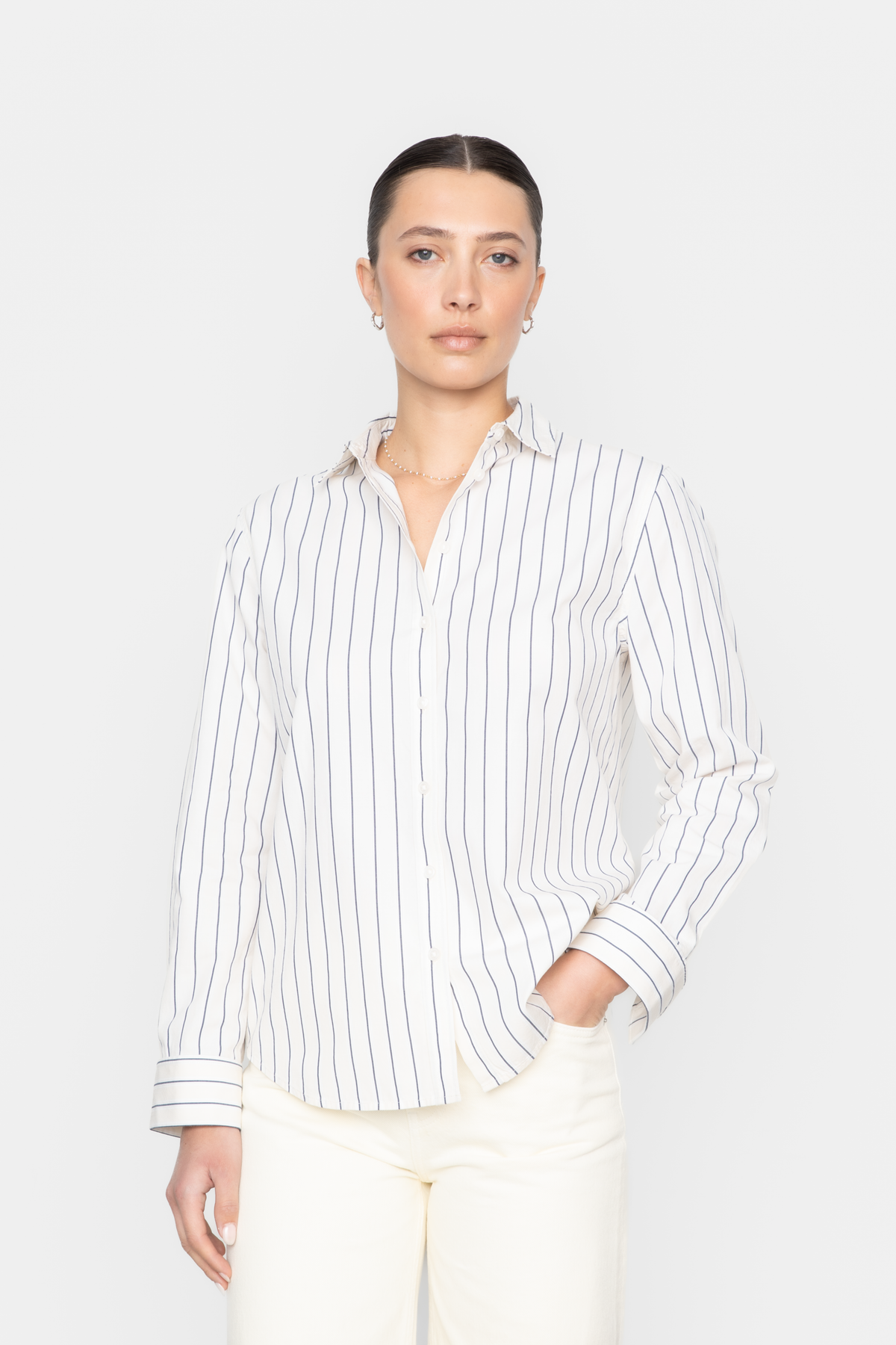 Fana Shirt - Cream Stripe