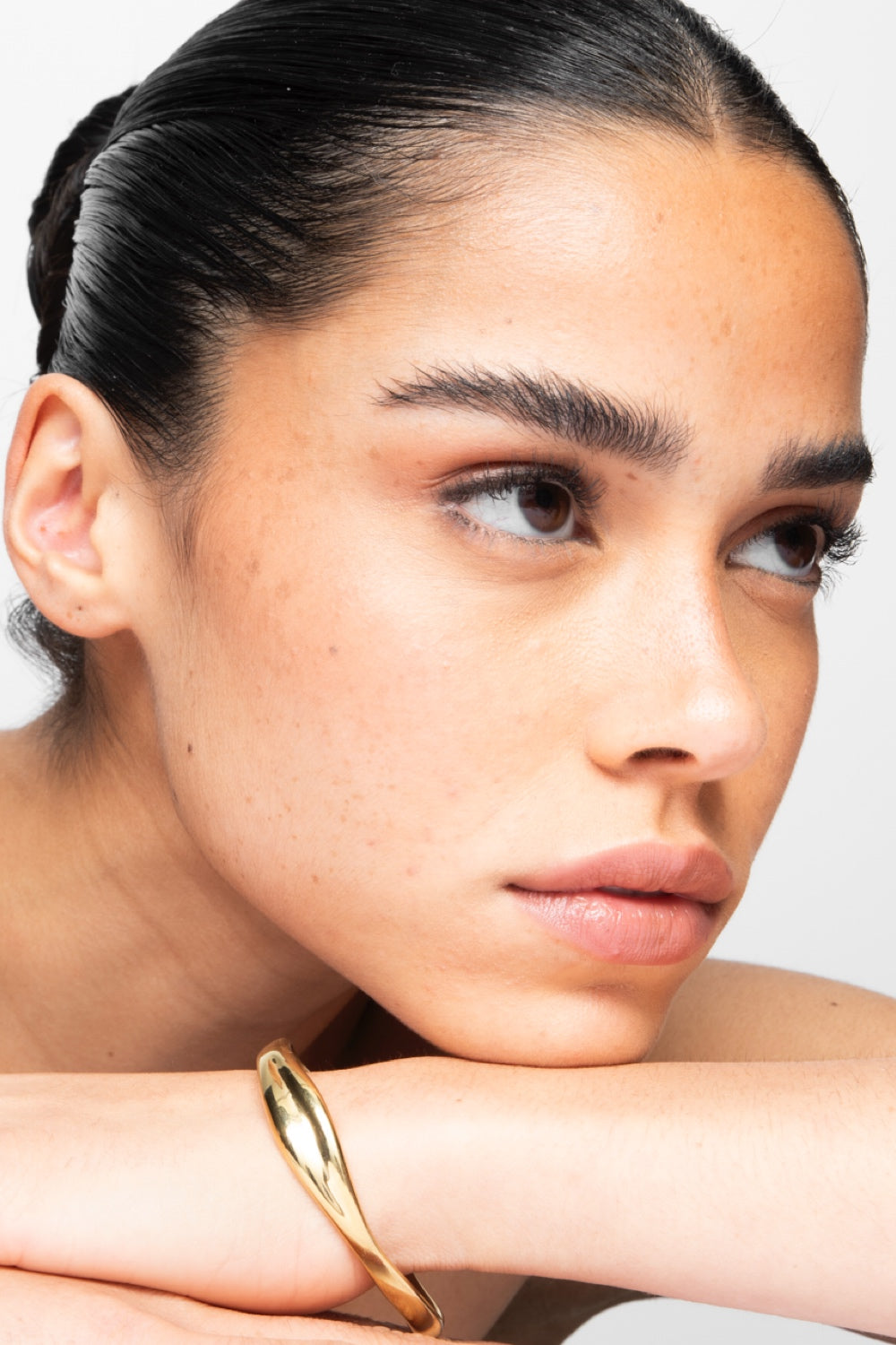 The Wave Bangle - Guld