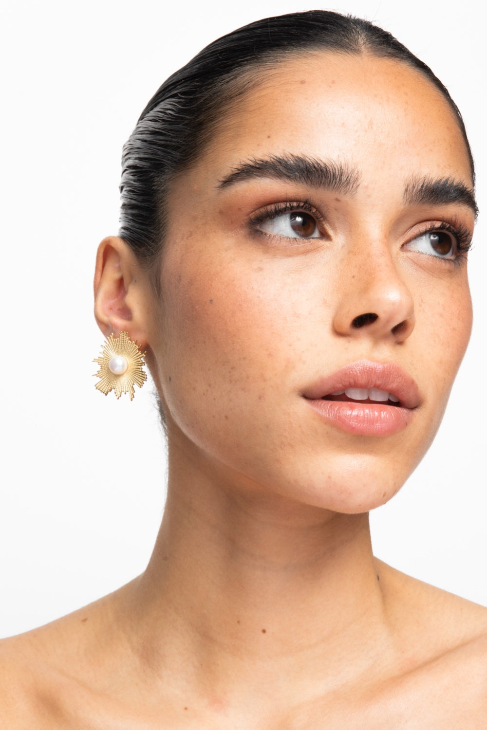 The Beam Earrings - Gold
