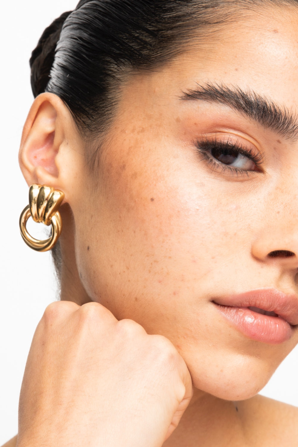 The Oyster Earrings - Guld
