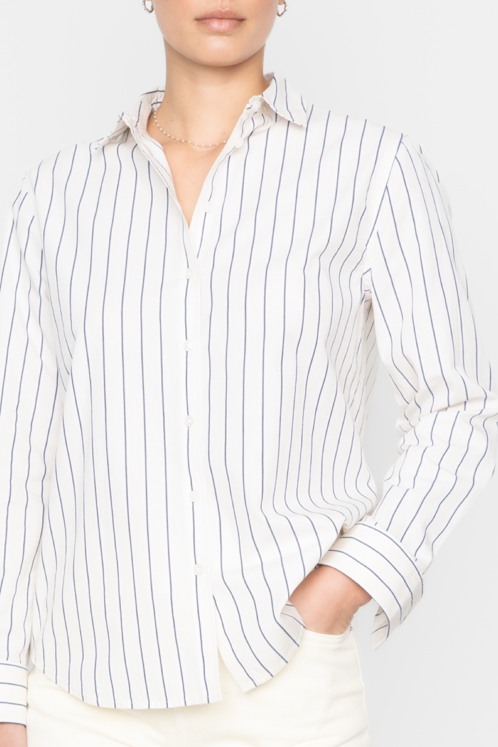 Fana Shirt - Cream Stripe
