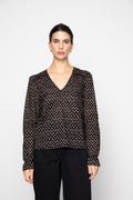 Dune Blouse - Taupe Flower Print
