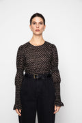 Elsa Top - Taupe Flower Print