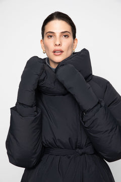 Olina Down Mittens - Black