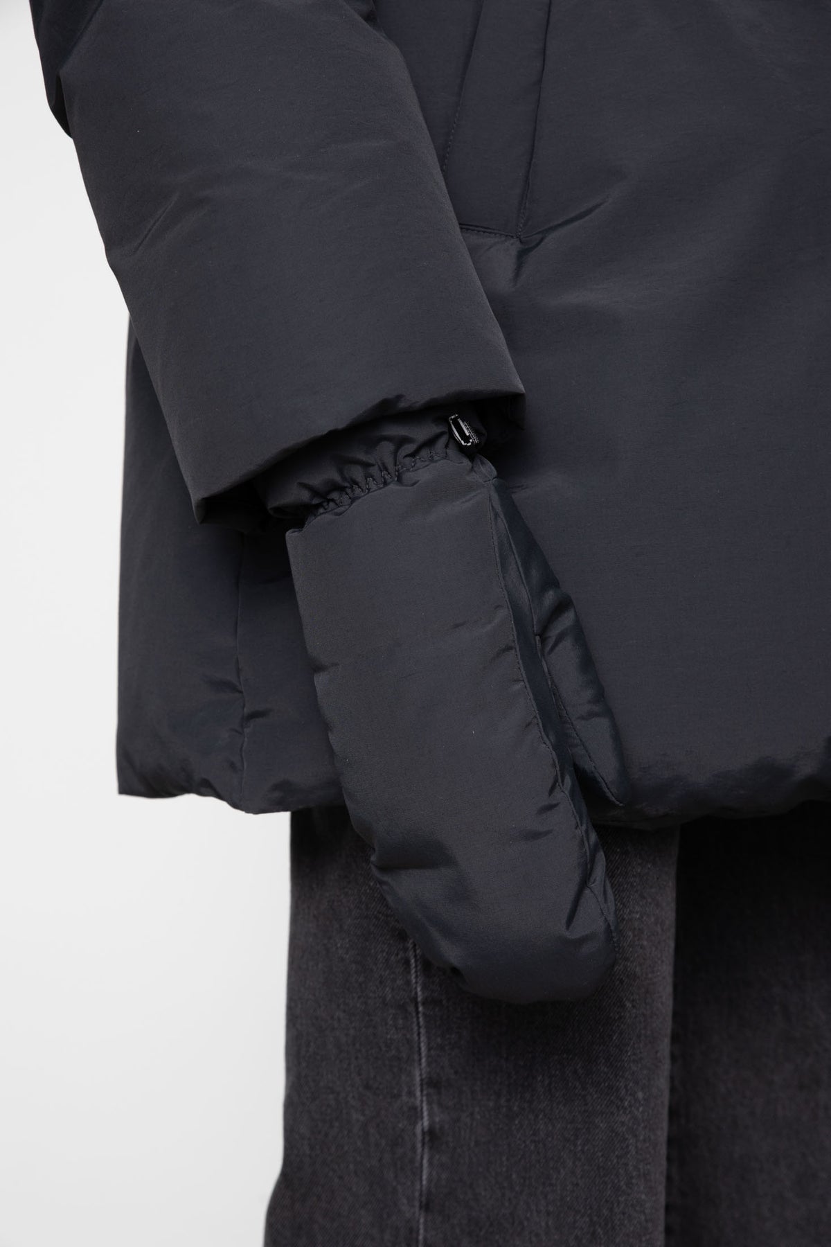 Olina Down Mittens - Black
