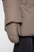 Olina Down Mittens - Dark Taupe