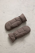 Olina Down Mittens - Dark Taupe