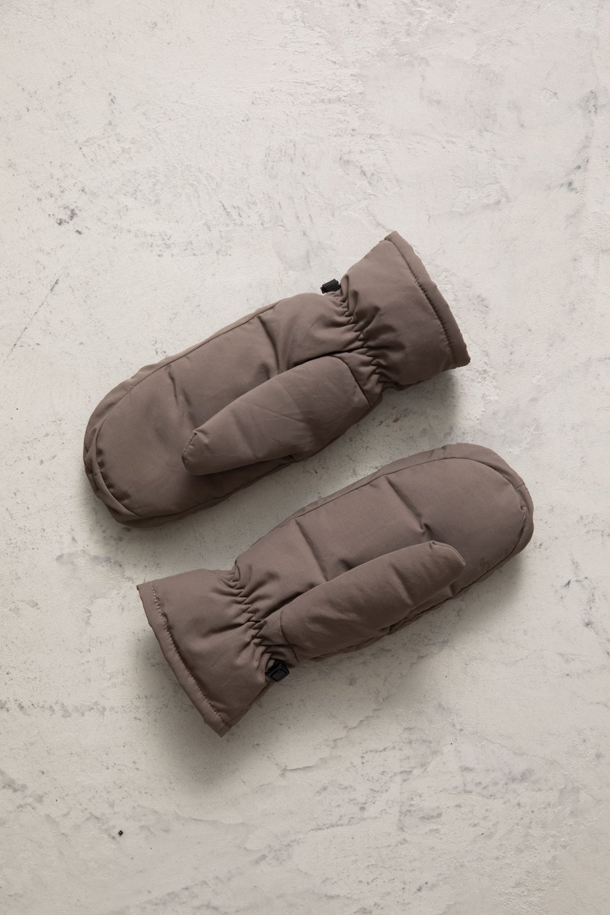 Olina Down Mittens - Dark Taupe