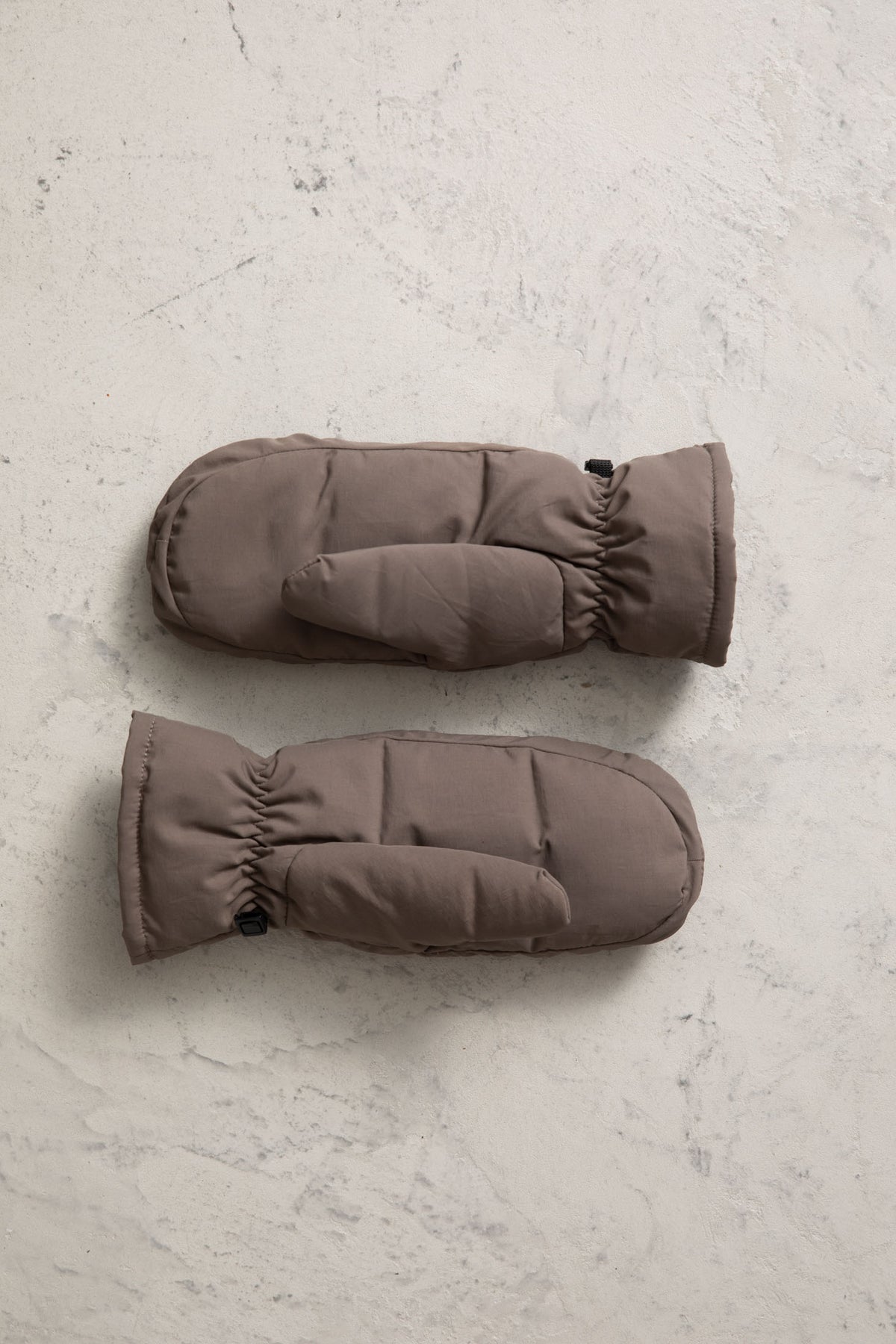 Olina Down Mittens - Dark Taupe