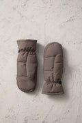 Olina Down Mittens - Dark Taupe