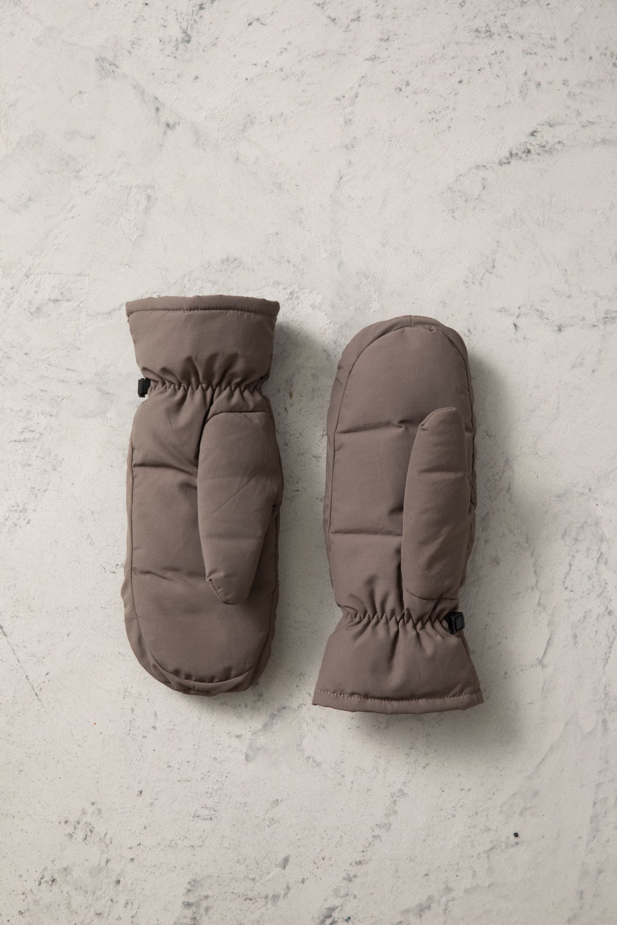 Olina Down Mittens - Dark Taupe