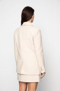 Brooklyn Blazer - Cream Herringbone
