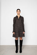 Lara Dress - Taupe Flower Print