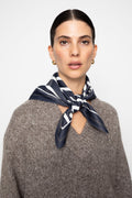 Alma Scarf - Navy Stripe