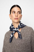 Alma Scarf - Navy Stripe