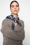 Alma Scarf - Navy Stripe
