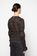 Elsa Top - Taupe Flower Print