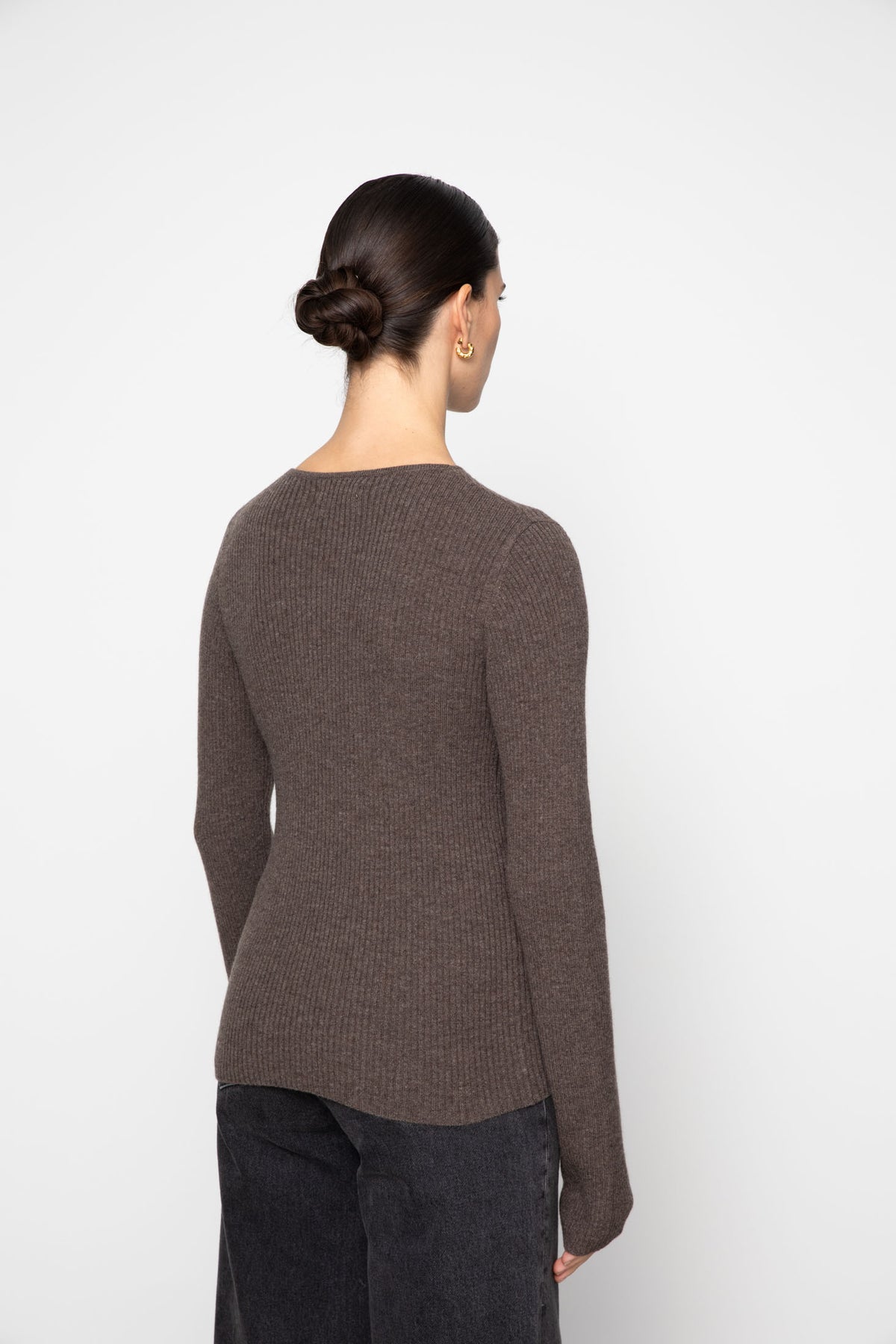 Melody Knit - Dark Taupe Melange