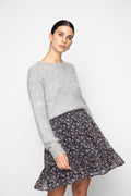 Sunniva Skirt - Navy Dahlia Print