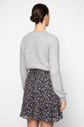 Sunniva Skirt - Navy Dahlia Print