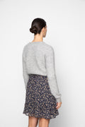 Sunniva Skirt - Navy Dahlia Print