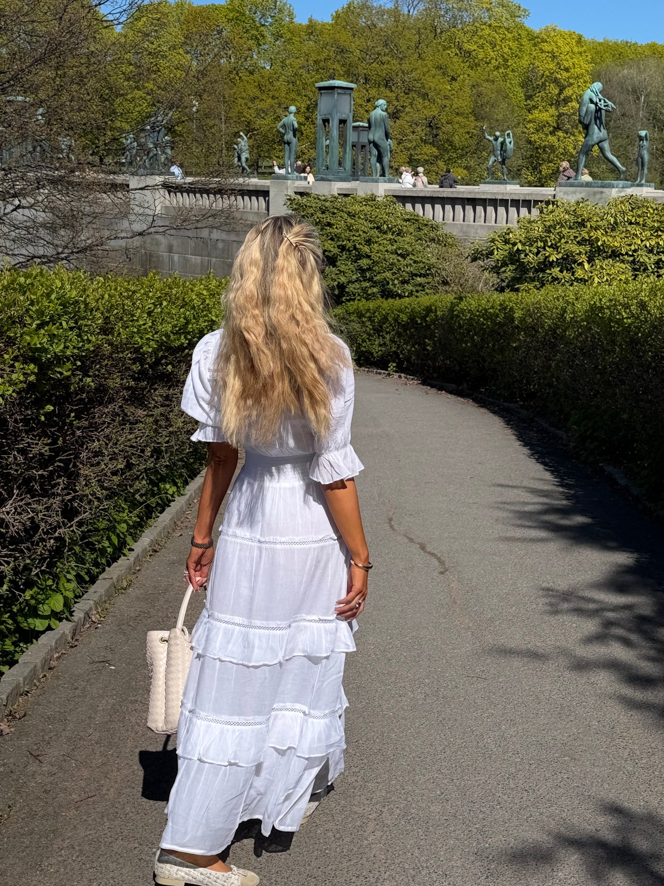 Vera Voile Dress - Vit