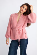 Fredrikke Chunky Cardigan - Peachy Pink