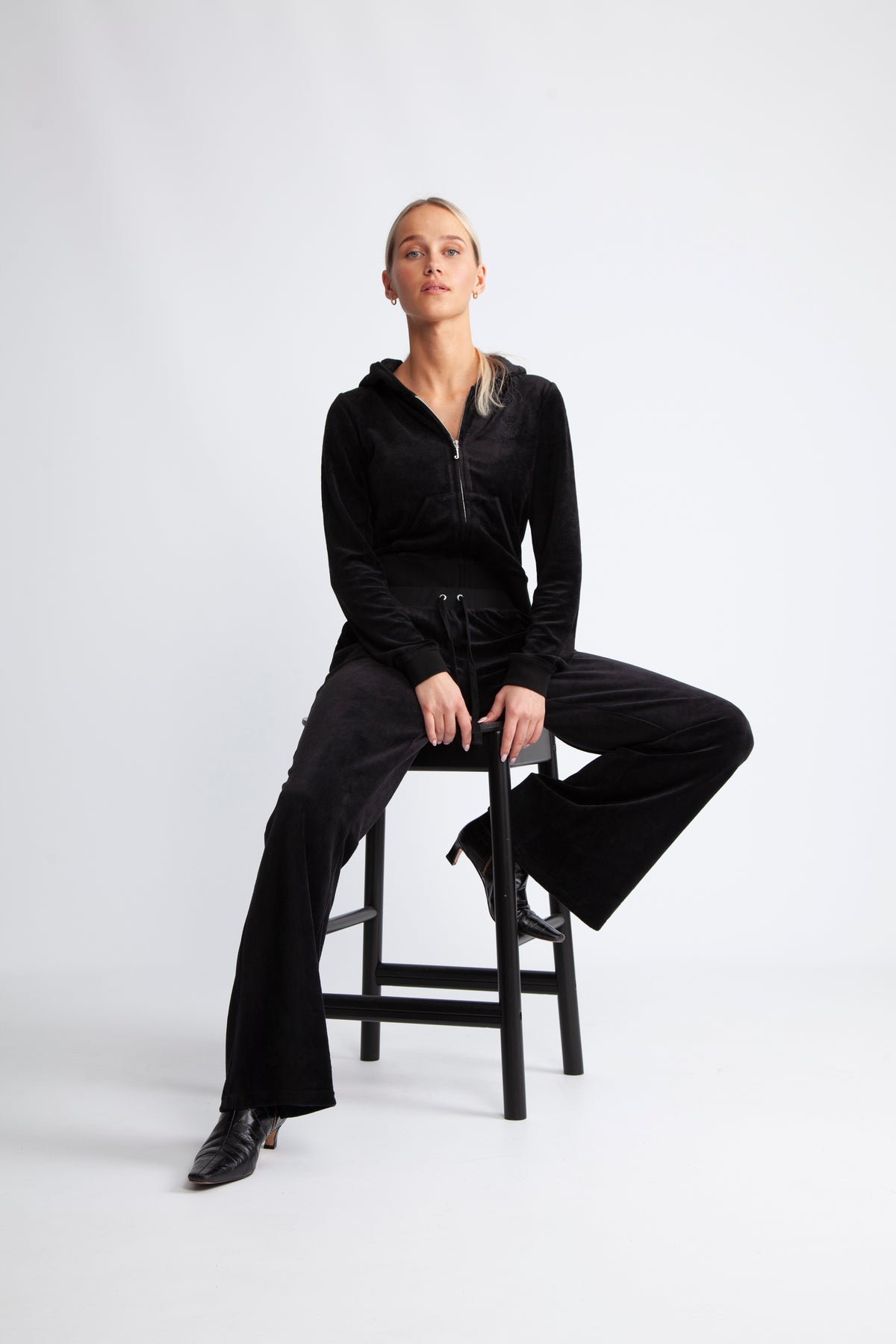 Caisa Ultra Low Rise Byxor - Svart