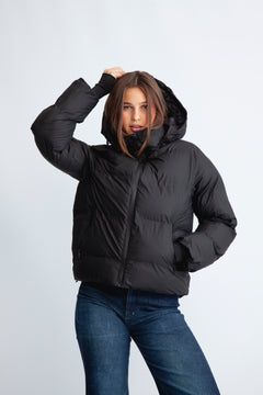 Fox C Puffer Jacket - Black