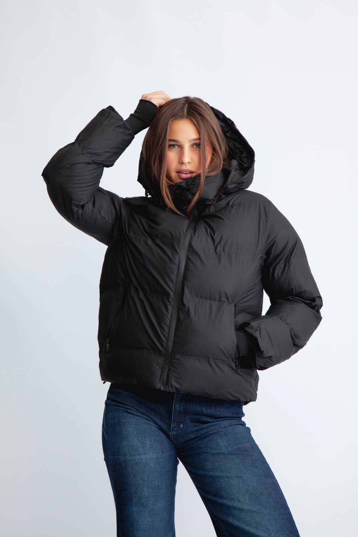 Fox C Puffer Jacket - Svart
