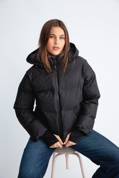 Fox C Puffer Jacket - Black