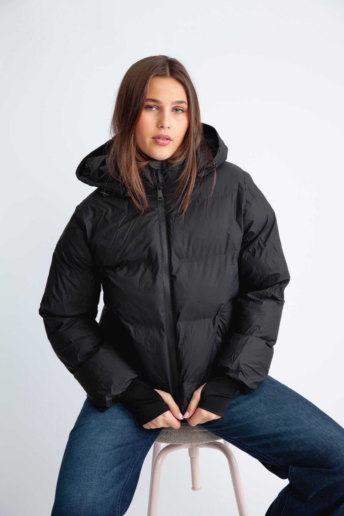 Fox C Puffer Jacket - Svart